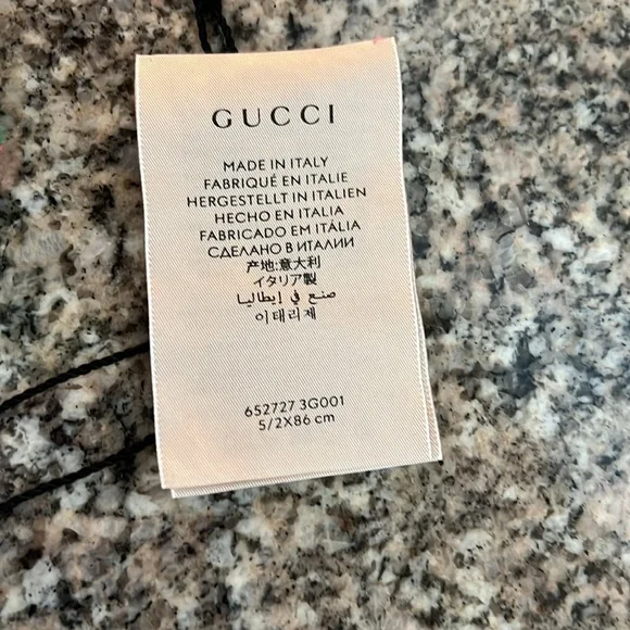 Gucci Pink Silk Floral Print Ken Scott Twilly - Picture 4 of 7